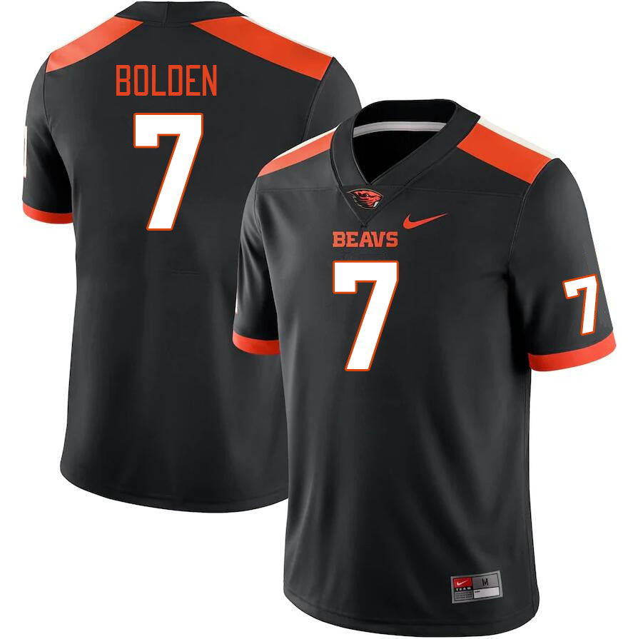 Men #7 Silas Bolden Oregon State Beavers College Football Jerseys Stitched Sale-Black - Click Image to Close